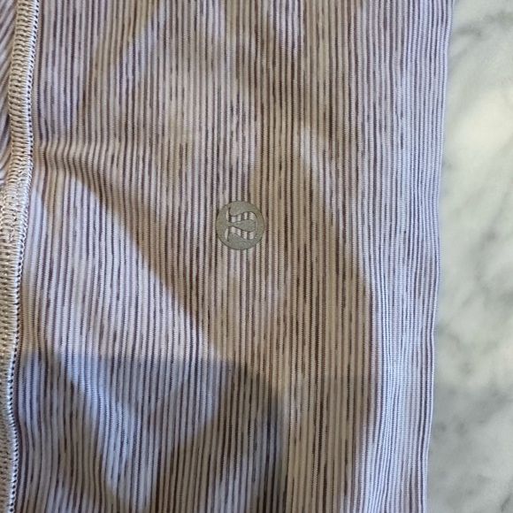 Lululemon Align leggings (white and purple stripe) - Picture 2 of 2